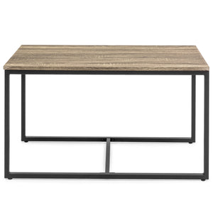 3-Piece Coffee Accent Table Set w/ 2 End Tables - Brown