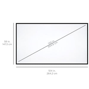 120in 16:9 HD Portable Roll-Up Movie Projector Screen