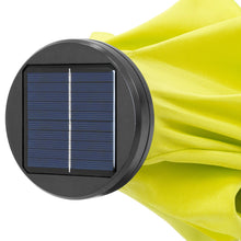 Load image into Gallery viewer, 8.5ft Outdoor Solar LED Half Patio Umbrella w/ Easy Crank
