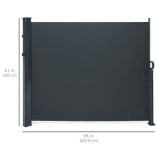 Load image into Gallery viewer, Retractable Privacy Side Awning w/ Alloy Frame
