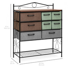 Load image into Gallery viewer, 8-Drawer Metal Storage Chest - Multicolor

