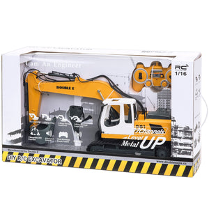 1/16 Scale Kids Multi-functional Remote Control Excavator Truck RC Toy