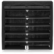 Load image into Gallery viewer, 6-Tier Portable Shoe Rack Closet w/ Fabric Cover
