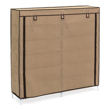 Load image into Gallery viewer, 6-Tier Portable Shoe Rack Closet w/ Fabric Cover
