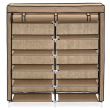 Load image into Gallery viewer, 6-Tier Portable Shoe Rack Closet w/ Fabric Cover
