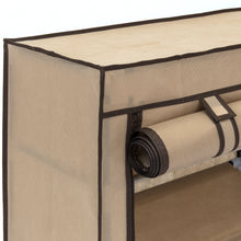 Load image into Gallery viewer, 6-Tier Portable Shoe Rack Closet w/ Fabric Cover
