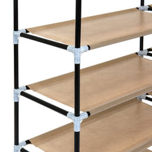 Load image into Gallery viewer, 6-Tier Portable Shoe Rack Closet w/ Fabric Cover
