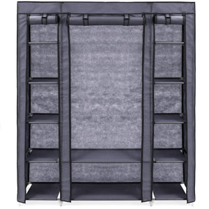 12-Shelf Portable Fabric Closet w/ Cover