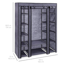 Load image into Gallery viewer, 12-Shelf Portable Fabric Closet w/ Cover
