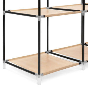 12-Shelf Portable Fabric Closet w/ Cover