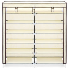 Load image into Gallery viewer, 6-Tier Portable Shoe Rack Closet w/ Fabric Cover
