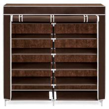 Load image into Gallery viewer, 6-Tier Portable Shoe Rack Closet w/ Fabric Cover
