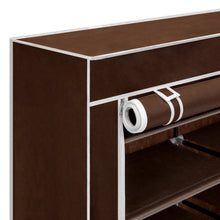 Load image into Gallery viewer, 6-Tier Portable Shoe Rack Closet w/ Fabric Cover
