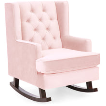 Load image into Gallery viewer, Tufted Upholstered Wingback Rocking Chair
