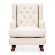 Load image into Gallery viewer, Tufted Upholstered Wingback Rocking Chair
