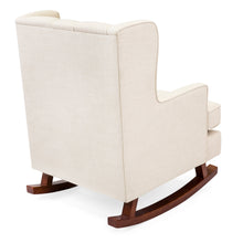 Load image into Gallery viewer, Tufted Upholstered Wingback Rocking Chair
