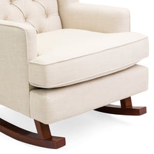 Load image into Gallery viewer, Tufted Upholstered Wingback Rocking Chair
