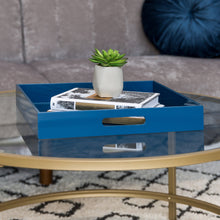 Load image into Gallery viewer, 16x16in Decorative Catch-All Valet Serving Tray
