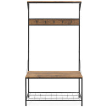 Load image into Gallery viewer, 71x39in 3-Shelf Hall Accent Tree Storage Rack
