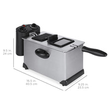 Load image into Gallery viewer, 6-Piece 1700W 3L Stainless Steel Deep Fryer
