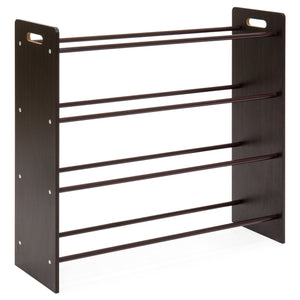 4-Tier Kids Wood Toy Storage Organizer Rack w/ 12 Bins
