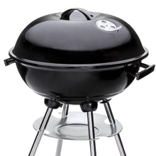 Load image into Gallery viewer, 18in Charcoal Barbecue Grill w/ Storage Rack, Detachable Legs, 2 Wheels
