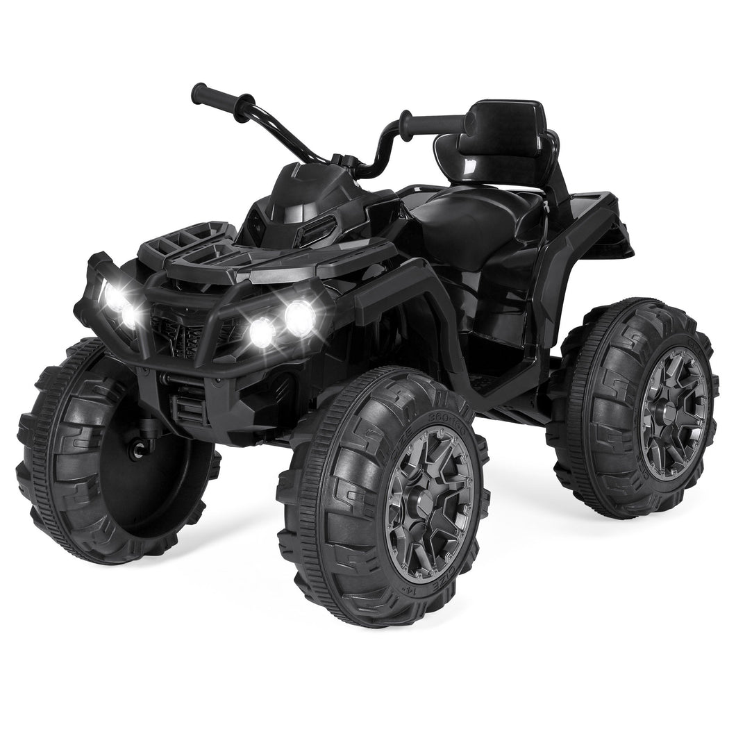 12V Kids 4-Wheel ATV Ride-On Car w/ 3.7mph Max, Lights, AUX Jack
