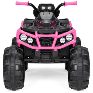 12V Kids 4-Wheel ATV Ride-On Car w/ 3.7mph Max, Lights, AUX Jack