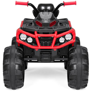12V Kids 4-Wheel ATV Ride-On Car w/ 3.7mph Max, Lights, AUX Jack