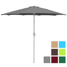 Load image into Gallery viewer, 9ft Outdoor Market Patio Umbrella w/ Crank Tilt Adjustment, Wind Vent

