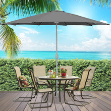 Load image into Gallery viewer, 9ft Outdoor Market Patio Umbrella w/ Crank Tilt Adjustment, Wind Vent
