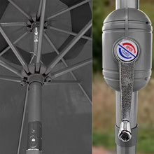 Load image into Gallery viewer, 9ft Outdoor Market Patio Umbrella w/ Crank Tilt Adjustment, Wind Vent
