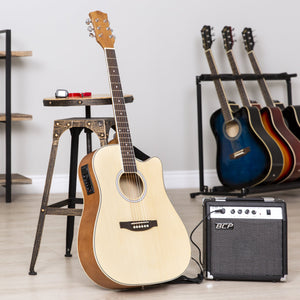 41in Full Size Acoustic Electric Cutaway Guitar Set w/ 10-Watt Amp, Case