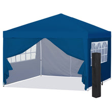 Load image into Gallery viewer, 10x10ft Pop Up Canopy Tent w/ Detachable Window Walls, Zip-Up Doorway
