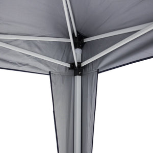 10x10ft Pop Up Canopy Tent w/ Detachable Window Walls, Zip-Up Doorway