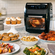 Load image into Gallery viewer, 11.6qt 8-in-1 XL Air Fryer Oven, Rotisserie, Dehydrator Set w/ 8 Accessories
