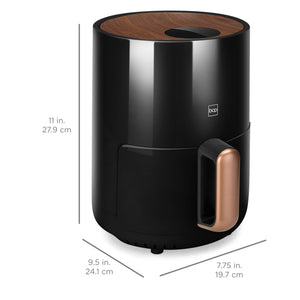 1.6qt 900W Digital Compact Kitchen Air Fryer w/ Recipes