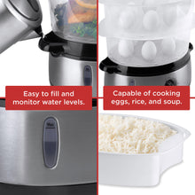 Load image into Gallery viewer, 9.5qt 800W 3 Tier BPA-Free Electric Food Steamer w/ Timer, Auto Shutoff
