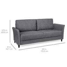 Load image into Gallery viewer, 71In Linen Upholstered Sofa Couch Lounger
