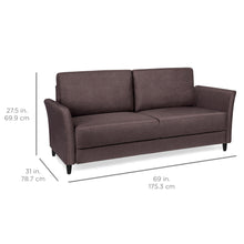 Load image into Gallery viewer, 71In Linen Upholstered Sofa Couch Lounger
