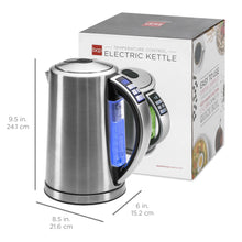 Load image into Gallery viewer, 1.7L 1500W Stainless Steel Electric Kettle W/ LED Display, Auto Shutoff
