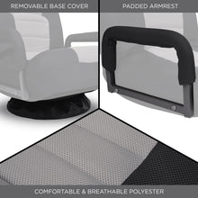 Load image into Gallery viewer, 360-Degree Swivel Gaming Floor Chair w/ Armrest Handles, Adjustable Backrest
