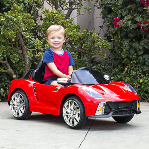 12V Kids Remote Control Ride-On Car w/ Lights, MP3, AUX